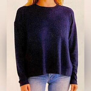Lucky Brand Navy Long sleeve casual sweater